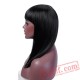 Short Straight Black Wigs Women Hair Natural Brown Cosplay Party