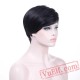 Fashion Short Black Wig Women Pixie Cut Hair Wig