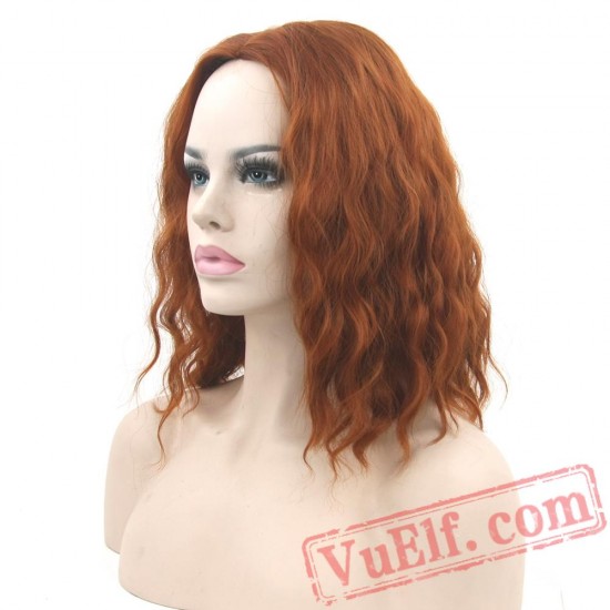 Cosplay Curly BOBO Black Wigs Short Women Party Hair