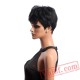 Short Black Wig Curly Hair Natural Wigs Women