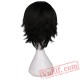 Short Straight Cosplay Wig Men Black Hair Wigs