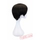 Men Boy Short Straight Cosplay Men Party Black Hair Wigs