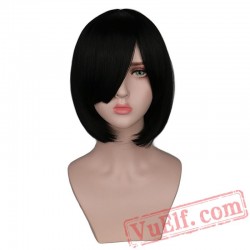 Short Bob Straight Women Girls Natrual Black Hair Wigs