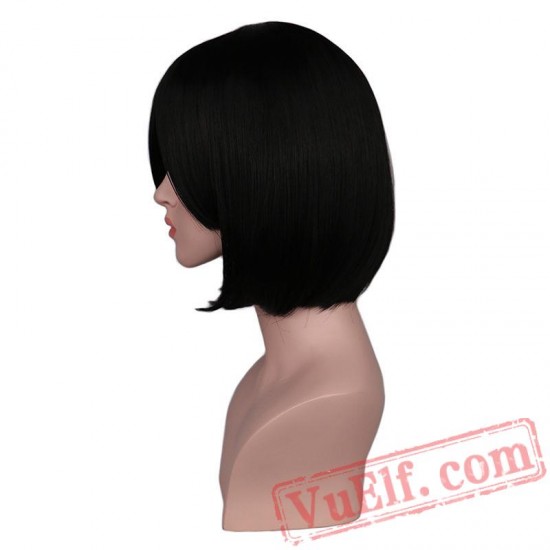 Short Bob Straight Women Girls Natrual Black Hair Wigs