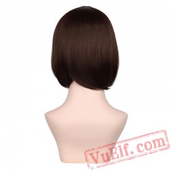 Short Bob Straight Women Girls Natrual Black Hair Wigs