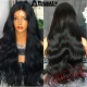 Brazilain Peruca Black Full Hair Wigs Long Wave Lace Front Wig