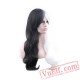 black white wig cosplay long wavy hair wigs women wig