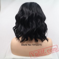 Short Black Curly Wigs Women Lace Front Wig Hair Natural Wigs