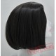 Black Wig Cosplay Mocha Hair Lineout Bangs Short Wavy