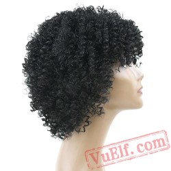 Kinky Curly Short Black Wigs Black Women Afro Wig