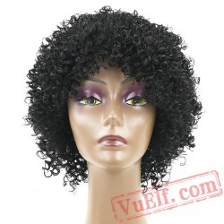 Kinky Curly Short Black Wigs Black Women Afro Wig