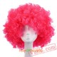 Beauty Afro Wig Kinky Curly Hair Black White Bobo Wigs Cosplay