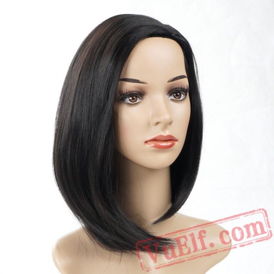 Straight Bob Black Wig Women African American Natural wigs