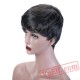 Short Black Wigs Women Pixie Cut Wig Cosplay Party Hair Wigs