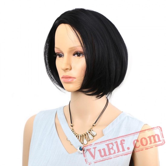 Short Straight Bob Wig black wig Women black wig