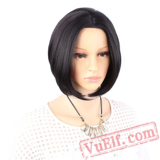 Short Straight Bob Wig black wig Women black wig