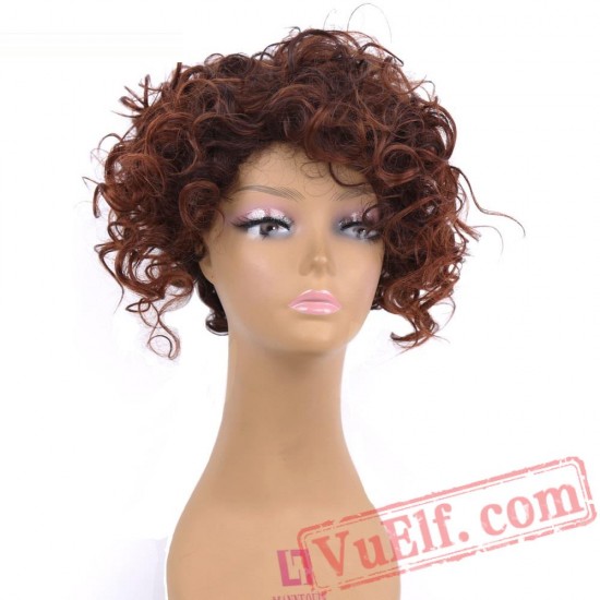 Kinky Curly Wig Hair Short Black Wigs Hair African American