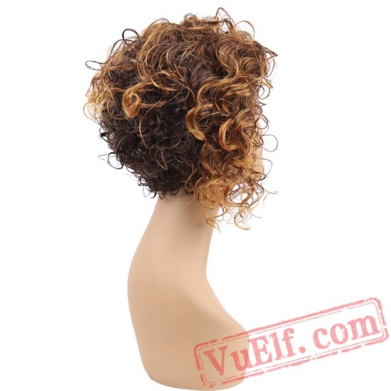 Kinky Curly Wig Hair Short Black Wigs Hair African American