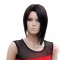 Kanekalon Short Black Wig Natural Straight Bob Full Wigs Women