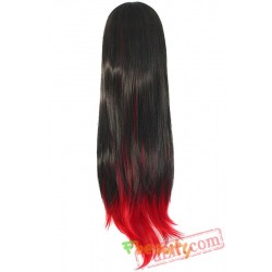 Long Straight Bob Wig Omebre Pink Black Red Wigs Black Women Hair