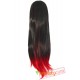 Long Straight Bob Wig Omebre Pink Black Red Wigs Black Women Hair