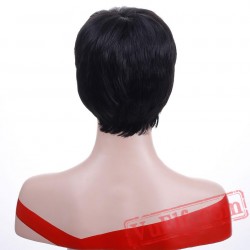 Short Black Wigs Women Natural Straight Wigs Women Hair