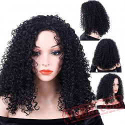 Kinky Culry Wig Women Natural Short Black Wigs Party Cosplay Wig