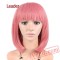 Straight Short Bob Wig Women Cosplay Pink Cosplay Wigs Hair