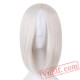 Short Blonde Wavy Bangs Wig Cosplay Salon Party Pink