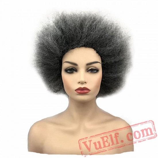 Beauty Jumbo Afro Wig Hair Pink/Yellow Clown Wigs Cosplay Halloween