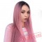 Pink Long Wigs Low Silky Straight Long Pink Wigs Women long Wigs