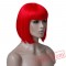 Beauty Red/Pink Wig Cosplay Women Hair short Bob party wig