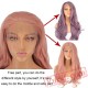 Lace Front Wig Long Pink Purple Orange Wigs Black Women Wave Hair