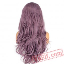 Lace Front Wig Long Pink Purple Orange Wigs Black Women Wave Hair