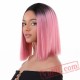 Pink Bob Wigs Short Haircut Shoulder-length Wig Women