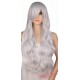 Long Curly Cosplay Wig Party Red Pink Sliver Gray Blonde Black