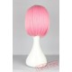 Pink Wig Short Wavy Hair Peruca Pelucas Cartoon Cosplay Bob