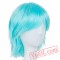 Short Wig Wavy Cos-play Sky Blue/Red/Pink/Purple/White Hair