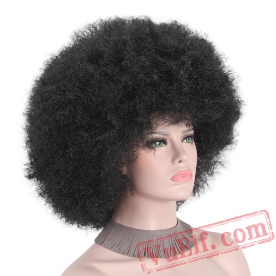 Pink Wig Cosplay Curly Halloween Hair Women