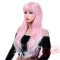 Long Wavy Pink Wigs African American Curly Cosplay Wigs