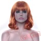 Short Curly Hair Pink Wigs Black Brown Red Cosplay Wig Women