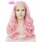 cosplay Loose pink wig Lace Front Wigs women