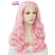 cosplay Loose pink wig Lace Front Wigs women