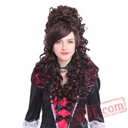 Long Cosplay Wigs Curly Black Beige Pink Hair Cosplay Wig