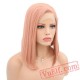 Straight Hair Lace Front Short Bob Wig Women Pink Wigs