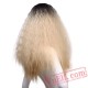 Afro Kinky Curly Wigs Long Hair Women Blond/Pink Wig