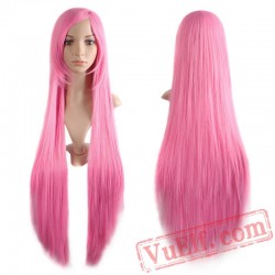 Long Straight Hair Blonde Black Pink Red Cosplay Ladies Wigs