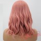 Pink Short Wave Bob Black Grey Wig White Women Bangs