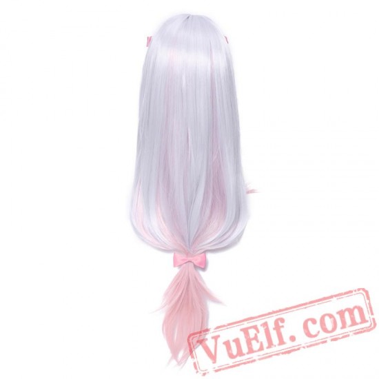 Eromanga Sensei Sagiri Izumi Cosplay Wigs Silver Mixed Pink Hair Cosplay Wig