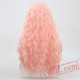 Deep Wave Pink Wig Natural Lace Front Wig Hair Wigs